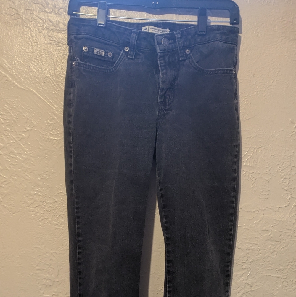Lee Natural Straight-Leg Jeans – Black Wash – Size 4 Petite